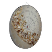 Ornate Gold Flourish Dartboard Dartscheibe (Vorderseite Links)