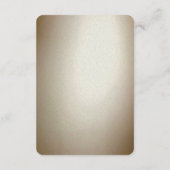 Ornate Gold Flourish Detail Enclosure Begleitkarte (Rückseite)