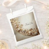 Ornate Gold Flourish Favor Bag Geschenktütchen (Ausgeschnitten)