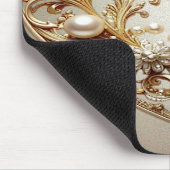 Ornate Gold Flourish Mousepad (Ecke)