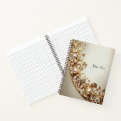 Ornate Gold Flourish Notebook Notizblock (Innenseite)