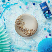 Ornate Gold Flourish Paper Bowls Pappteller (Party)