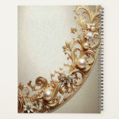 Ornate Gold Flourish Planner Planer (Rückseite)