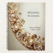 Ornate Gold Flourish Planner Planer (Vorderseite)