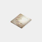 Ornate Gold Flourish Post it Notes Post-it Klebezettel (angewinkelt)