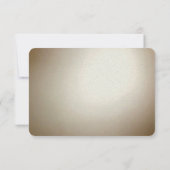 Ornate Gold Flourish RSVP Card Karte (Rückseite)