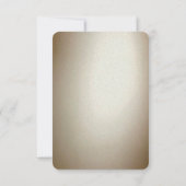 Ornate Gold Flourish RSVP Card Karte (Rückseite)