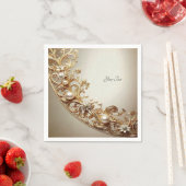 Ornate Gold Flourish Serviette (Beispiel)