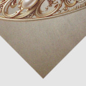 Ornate Gold Flourish Tissue Paper Seidenpapier (Detail)