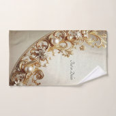 Ornate Gold Flourish Towel Set (Handtuch)