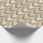 Ornate Gold Flourish Wrapping Paper Geschenkpapier (Ecke)