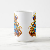 Ornate Gold Letter A With Crown Frame Design Kaffeetasse (Mittel)