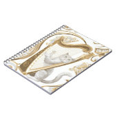 Ornate Harp Cat Notebook – Aesthetic Cover Notizblock (Linke Seite)