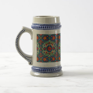 Ornate Heritage Keramik-Tasse – Vintage-Muster St Bierglas
