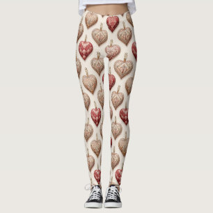 Ornate Herz-Ornamente - Barock & Gekästelt (1) Leggings