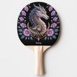 Ornate Lavender Dragon Personalized Tischtennis Schläger