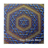 Ornate Metallic Magen David Fliese (Vorderseite)