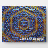 Ornate Metallic Magen David Fotoplatte (Vorderseite)