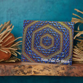 Ornate Metallic Magen David Fotoplatte (Seite)