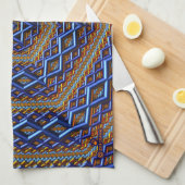 Ornate Metallic Magen David Geschirrtuch (Viertel Falte)