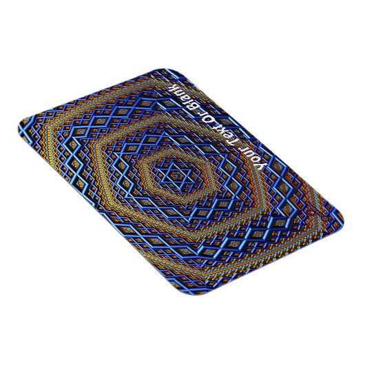 Ornate Metallic Magen David Magnet (Rechte Seite)