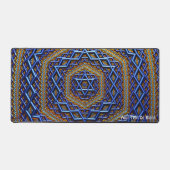 Ornate Metallic Magen David Schreibtischunterlage (Vorderseite)