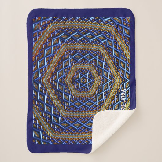 Ornate Metallic Magen David Sherpadecke (Vorderseite)