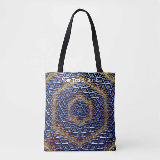 Ornate Metallic Magen David Tasche (Vorderseite)