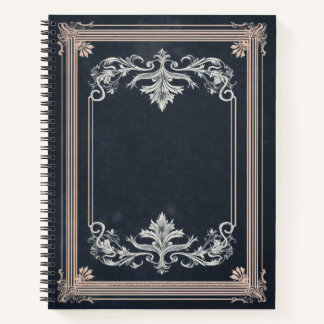 Ornate Noir Rahmen — Anpassbar Notizblock