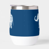 Ornate Patterned Blue Elephant Personalised (Rechts)