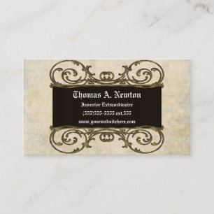 Ornate Plakette Vintage-Goth-Steampunk-Geschäftska Visitenkarte