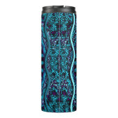 Ornate seamless texture background. Relief waves o Thermosbecher (Rückseite)