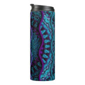 Ornate seamless texture background. Relief waves o Thermosbecher (Nach rechts gedreht)