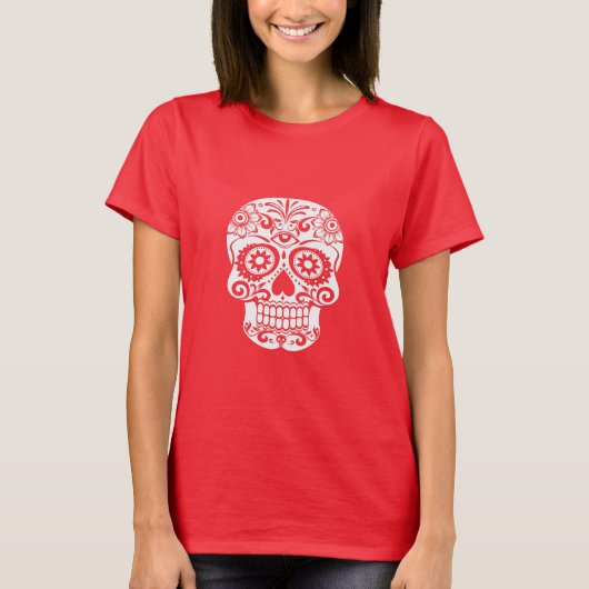 Ornate Skull Art T-Shirt (Vorderseite)