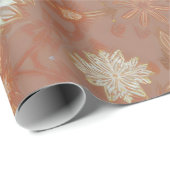 Ornate Winter Heirloom Christmas Pattern Wrapping  Geschenkpapier (Rolleneckpunkt)