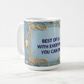 Ornater Goldrahmen Kaffeetasse (Vorderseite Links)