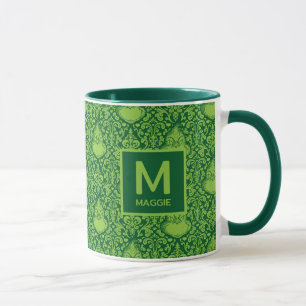 Ornater Grinch in Grün Namen und Initialen hinzu Tasse