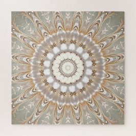 Ornates Blumenmandala-Muster-Puzzle Puzzle