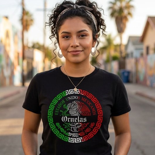 Ornelas Nachname mexico Emblem Shirt