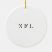 Ornement-Keramik NFL-Motivation Keramik Ornament (Hinten)