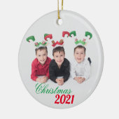 Ornement Rond En Céramique L'Ornement de Noël Keramik Ornament (Links)