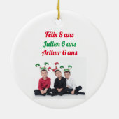 Ornement Rond En Céramique L'Ornement de Noël Keramik Ornament (Hinten)