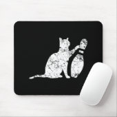 Ornery Alley Cat Tipping Bowling Button Fun Team G Mousepad (Mit Mouse)