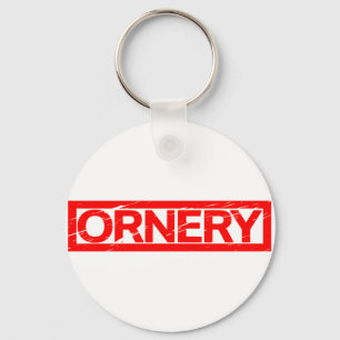 Ornery-Briefmarke Schlüsselanhänger