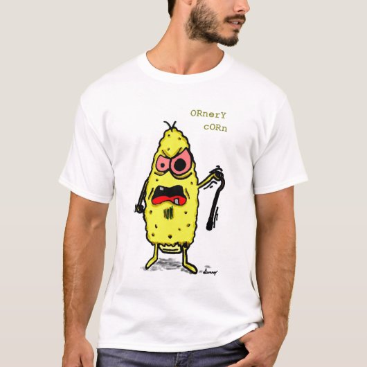 Ornery Corn Adult Basic T - Shirt (Vorderseite)