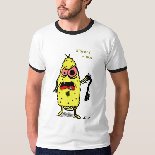 Ornery Corn Mens Ringer T - Shirt (Vorderseite)