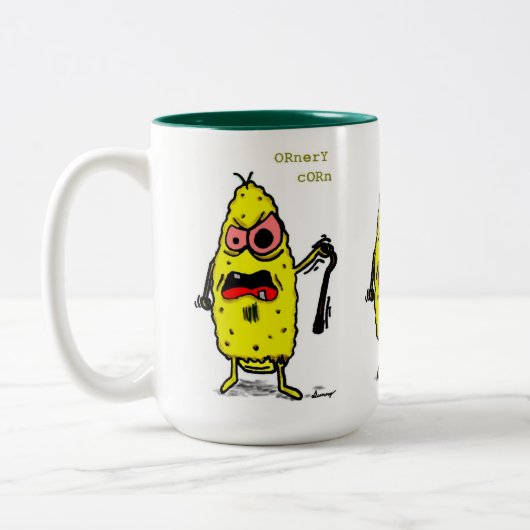 Ornery Mais-Tasse Zweifarbige Tasse (Links)