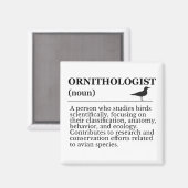Ornithologe Definition - Vogelkunde (Birdwatchin Magnet (Vorderseite/Rückseite)