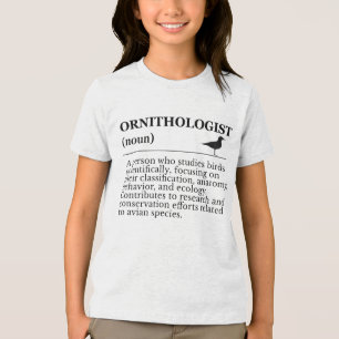 Ornithologe Definition - Vogelkunde (Vogelbeobacht Tri-Blend Shirt