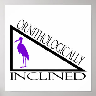 Ornithologisch geneigt poster